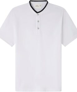 Springfield Mao Contrast Slim SS Polo with Tree Embroidery. 100% bci Cotton Polo Hombre