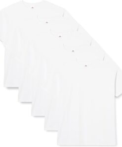 Fruit of The Loom Manga Corta Súper Premium Camiseta Hombre (Pack de 5)