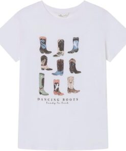 SPRINGFIELD Short Sleeve T-Shirt with Boots Graphic Camiseta De Manga Corta Mujer
