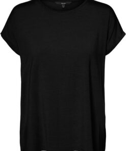 VERO MODA Vmava Plain Ss Top Gajrs Noos Camiseta Mujer (Pack de 1)