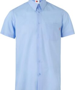 Velilla 531; Camisa de Manga Corta; Color Celeste; Talla 3XL