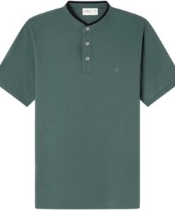 Springfield Mao Contrast Slim SS Polo with Tree Embroidery. 100% bci Cotton Polo Hombre