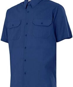 Velilla 522; Camisa de Manga Corta; Color Azulina; Talla 3XL