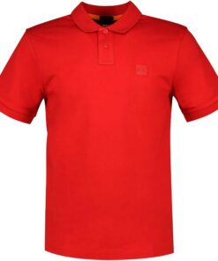 Boss Square Patch Logo Slim Fit Pique Polo Shirt Camisa de Polo Hombre (Pack de 1)