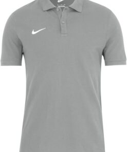 NIKE Mens Team Cotton Polo - Dark Heather Grey Camiseta Bebé-Niñas