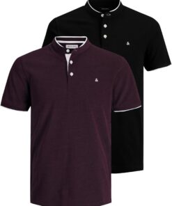 JACK & JONES Polo Plain Shirt Collar Polo