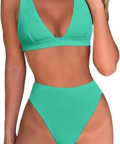 fatty tiger Acolchado Traje de baño de Dos Piezas para Mujer