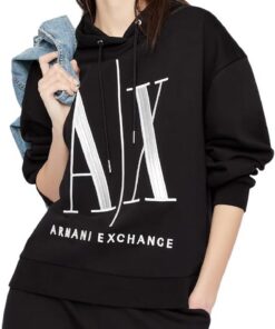 Armani Exchange Icon Project Sudadera con Capucha Mujer