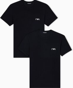 Emporio Armani 2-Pack Crew Neck T-Shirt Paquete de 2 Camisetas de Cuello Redondo Hombre (Pack de 2)