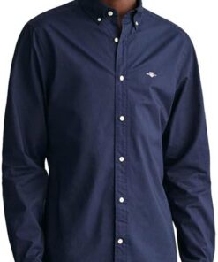 GANT Slim Poplin Shirt Camisa de Vestir Hombre (Pack de 1)