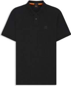 Boss Square Patch Logo Slim Fit Pique Polo Shirt Camisa de Polo Hombre (Pack de 1)