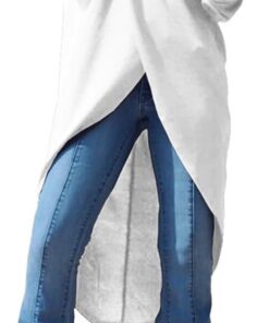 Camisas informales para mujer, con hombros descubiertos, manga larga, irregulares, divididas, monocolor, hombros descubiertos, sudaderas para mujer, manga larga, casual