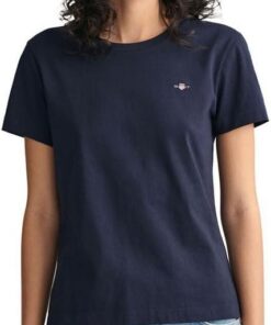 GANT Reg Shield SS T-Shirt Camiseta Mujer (Pack de 1)