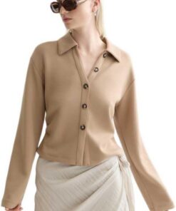 Scotch & Soda Modal Shirt Camisa Mujer (Pack de 1)