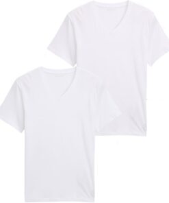 TOM Tailor 1008639 Camiseta básica en Paquete Doble con Cuello de Pico Hombre (Pack de 2)