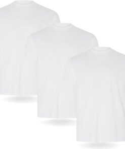 Camiseta FM London Paquete de 3/5 para Hombre - Camisetas de Peso Premium con diseño Ligeramente Ajustado