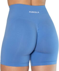AUROLA Aurola Pantalones Cortos de Entrenamiento para Mujer - Pantalones Cortos de Yoga Mujer