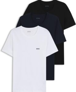 Boss Tshirt RN 3p Classic 10243514 01 Camiseta Hombre (Pack de 3)