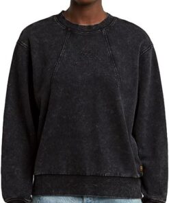 G-Star Washed A Line Script Sw Wmn Sudadera Mujer (Pack de 1)