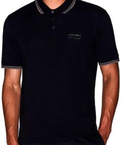Armani Exchange Short Sleeve Side Logo Three-Button Collar Polo Hombre