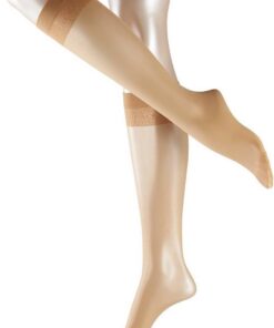 FALKE mujer Matt Deluxe 20 DEN calcetines largos liso transparente elegante con topes de confort para un suave agarre en la pierna costura extrafina fino y suave material 1 par