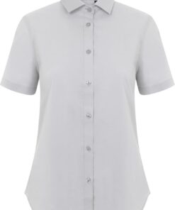 Velilla 405018S; Camisa manga corta stretch mujer; Color Gris Hielo; Talla S