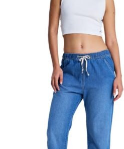 Roxy Slow Swell J Pant Bmtw - Vaquero Elástico De Corte Relajado Mujer