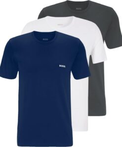 Boss Tshirt RN 3p Classic 10243514 01 Camiseta Hombre (Pack de 3)