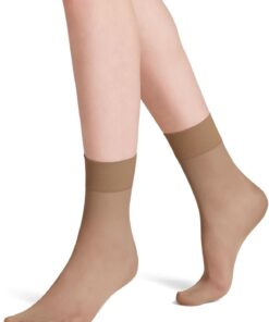 FALKE mujer Pure Matt 20 DEN calcetines transparente liso elegante resistente manguito confort sin presión fino suave y sostenible material 1 par