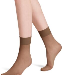 FALKE mujer Pure Matt 20 DEN calcetines transparente liso elegante resistente manguito confort sin presión fino suave y sostenible material 1 par