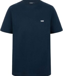 Vans Hombre Camiseta con Logo En El Pecho Izquierdo, Black