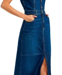 Lee Maxi Denim Dress Vestido Informal Mujer