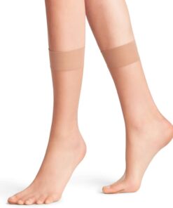 FALKE mujer Shelina 12 DEN calcetines ultra-transparente con acabado reluciente y parte superior suave para un suave agarre en la pantorrilla fino suave material 1 par