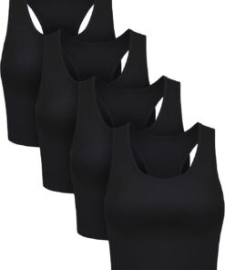 BOAO Basic Crop Top Básico Mujer