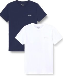 Pepe Jeans M Basic Logo Stretch Pack Camiseta Hombre (Pack de 1)