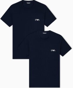 Emporio Armani 2-Pack Crew Neck T-Shirt Paquete de 2 Camisetas de Cuello Redondo Hombre (Pack de 2)