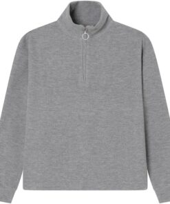Springfield Half Zip Sweatshirt. Total Look Sudadera De Media Cremallera Mujer (Pack de 1)
