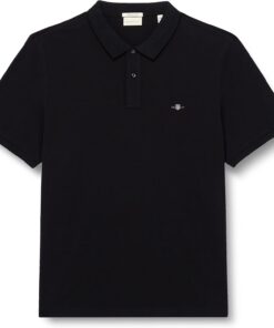 GANT Hombre Polo De Piqué con Escudo Regular, Rich Navy