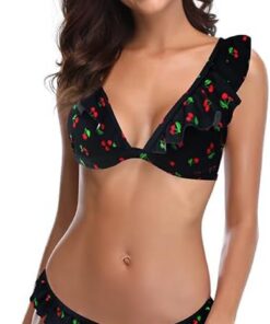 SHEKINI Trenza para Mujer Bañador de Dos Piezas Lindo Bikini para Bandeau