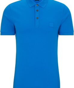 Boss Square Patch Logo Slim Fit Pique Polo Shirt Camisa de Polo Hombre (Pack de 1)