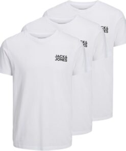 Jack & Jones Jjecorp Logo tee Camiseta Hombre (Pack de 3)