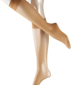 FALKE mujer Matt Deluxe 20 DEN calcetines largos liso transparente elegante con topes de confort para un suave agarre en la pierna costura extrafina fino y suave material 1 par