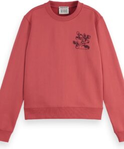 Scotch & Soda Chest Artwork Fitted Sweatshirt Sudadera para Mujer