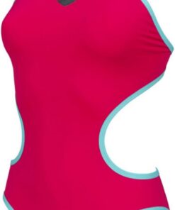 ARENA One Big Logo Bañador de Una Pieza para Mujer, Bañador Deportivo de Secado Rápido y Tejido MaxLife Eco, Resistente al Cloro y Protección UPF 50+ UV
