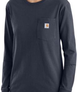 Carhartt Damen Tencel Fiber Series Loose Fit Long-Sleeve Pocket T-Shirt T-Shirt (1er Pack)