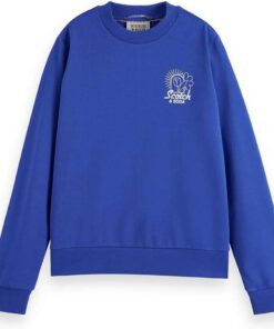 Scotch & Soda Chest Artwork Fitted Sweatshirt Sudadera para Mujer