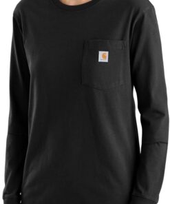 Carhartt Damen Tencel Fiber Series Loose Fit Long-Sleeve Pocket T-Shirt T-Shirt (1er Pack)