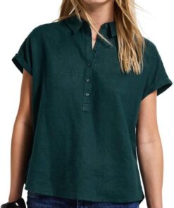 Street One A345397 Camisa de Mezcla de Lino Mujer (Pack de 1)