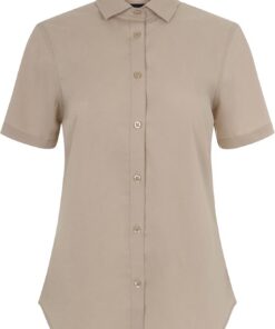 Velilla 405018S; Camisa manga corta stretch mujer; Color Negro; Talla 2XL