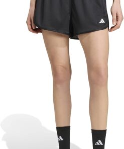 Adidas Pantalones Cortos de Punto de Talle Alto Pacer Essentials - Pantalones Cortos Mujer